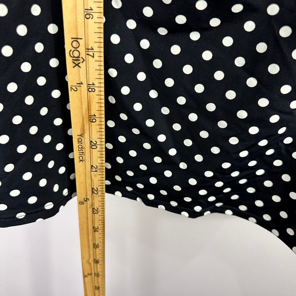 Lands End 16W Tankini Top Polka Dot Bust Minimizer Tummy Control Plus Size Swim - Picture 2 of 7